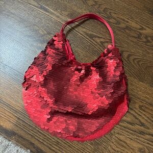 Red Sequin Women's Bag ZARA